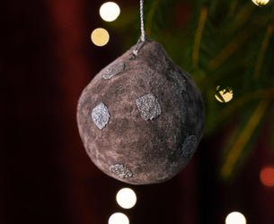 Silver Dotty Christmas Bauble Set of 6